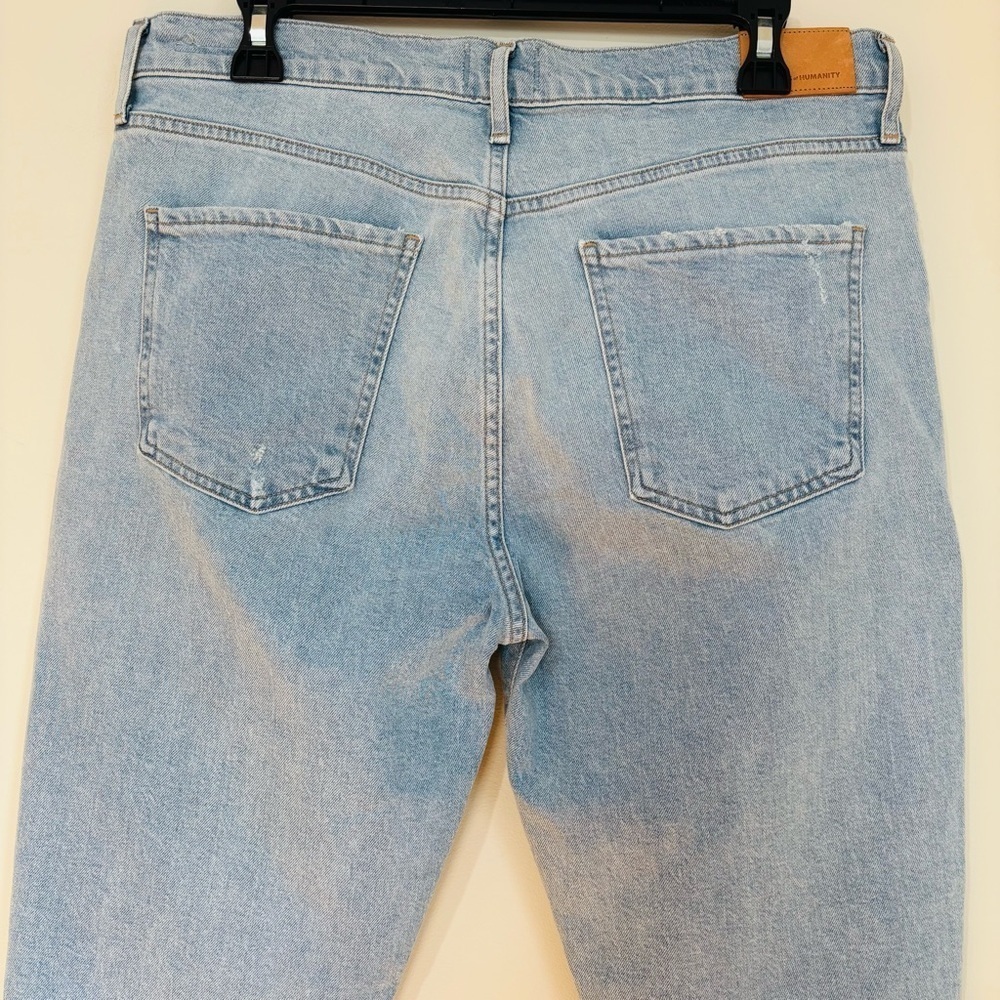 CITIZENS OF HUMANITY Olivia High Rise Light Wash Slim Straight Leg  Ankle Jeans - Picture 7 of 16